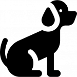 Logo hond zwart